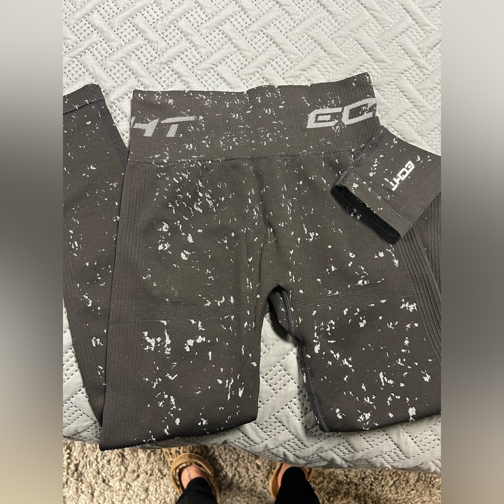 Black speckled leggings